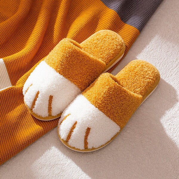 ⚡Clearance sale - Fluffy Cat Paw Slippers🔥