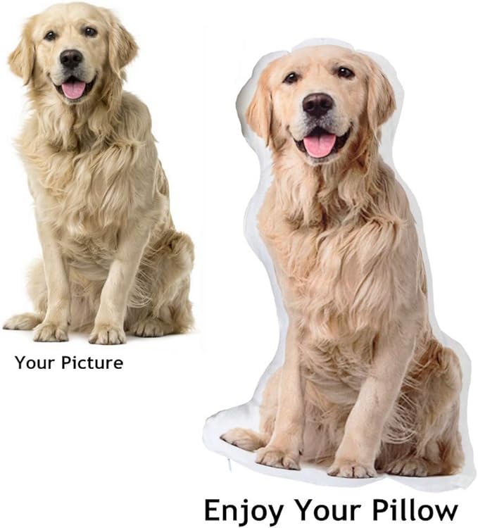 Custom 3D Pet Pillow from Photo | Personalized Dog/Cat Shaped Throw Pillow | Custom Pet Pillow Gift