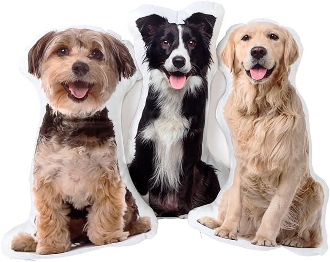 Custom 3D Pet Pillow from Photo | Personalized Dog/Cat Shaped Throw Pillow | Custom Pet Pillow Gift