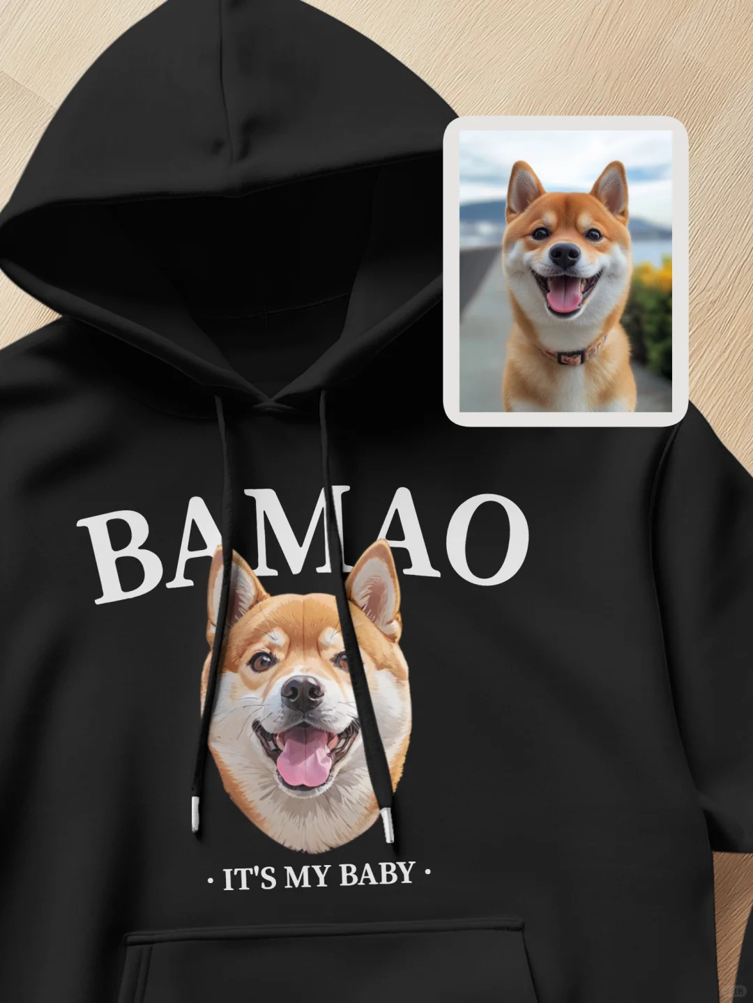 Custom Cartoon Pet Hoodie | Personalized Cotton Hoodie | Perfect Christmas Gift for Girlfriend or Pet Lovers