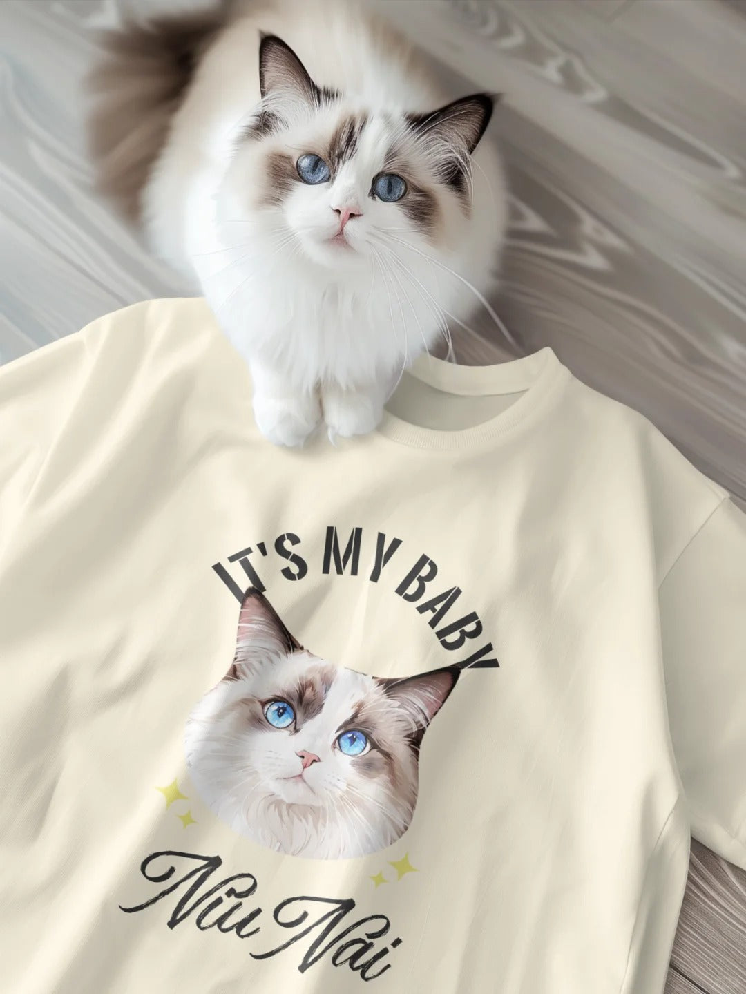 Custom Cartoon Pet T-Shirt | Personalized Cotton Tee | Buy 2 Get 15%off & Free Shipping