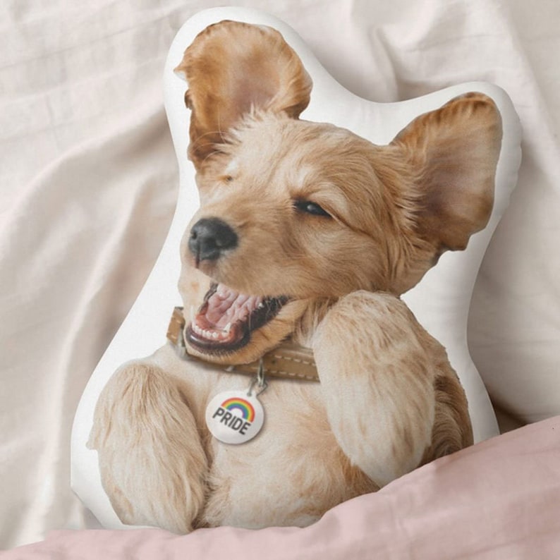 Custom 3D Pet Pillow from Photo | Personalized Dog/Cat Shaped Throw Pillow | Custom Pet Pillow Gift