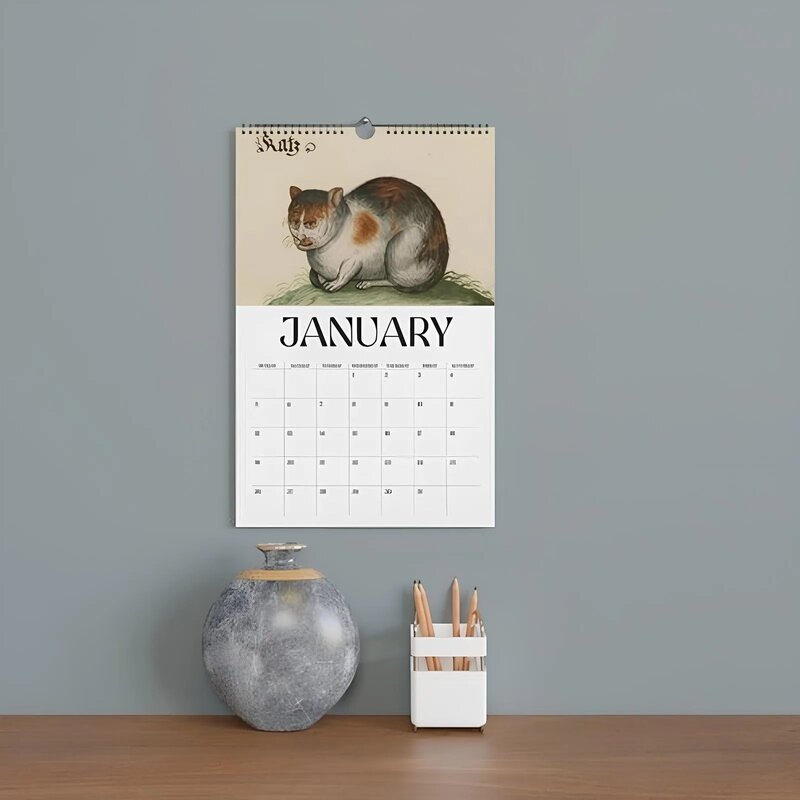 🔥 Hot Sale ✨ - 🐾 Ugly Medieval Cats Calendar 2025