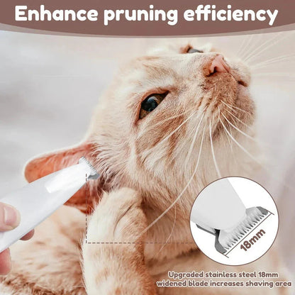 💖 Easy Pet Grooming: Rechargeable, Waterproof & LED Shaver 🐾✨