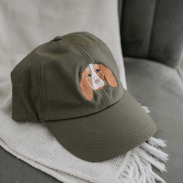 Personalized Embroidered Hat with Your Pet's Photo – Custom Dog or Cat Baseball Cap