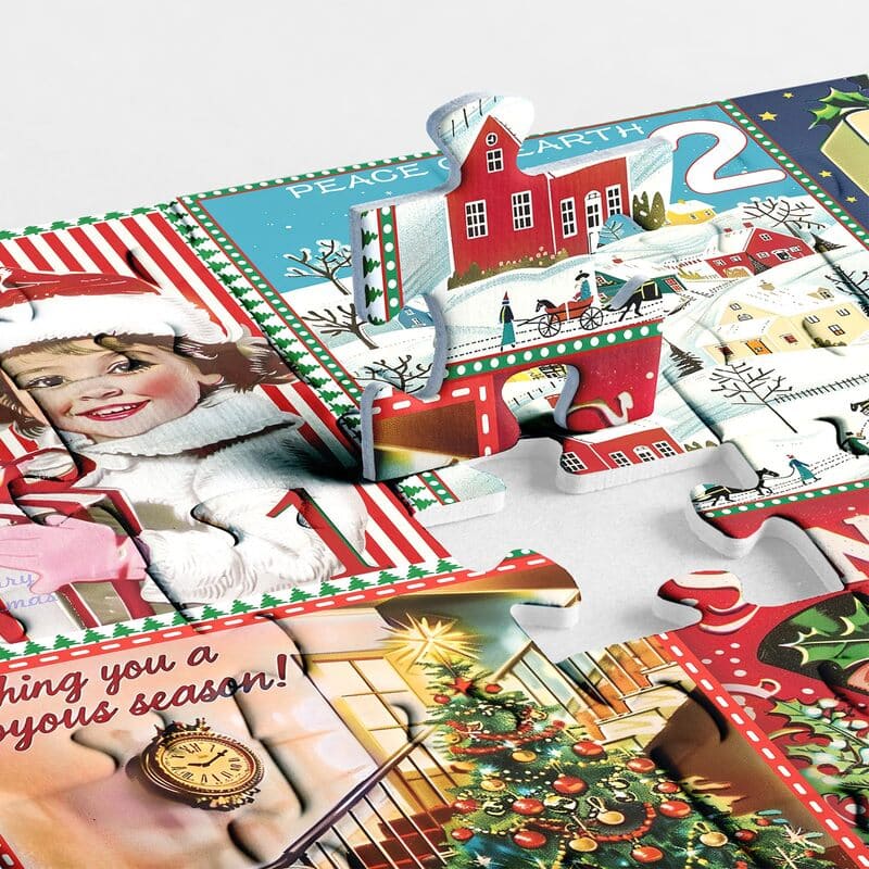 🌲 Countdown to Christmas with Advent Calendar Puzzle 1000pcs 🧩 – A Purr-fect Gift for Cat & Dog Lovers 🐾🎅