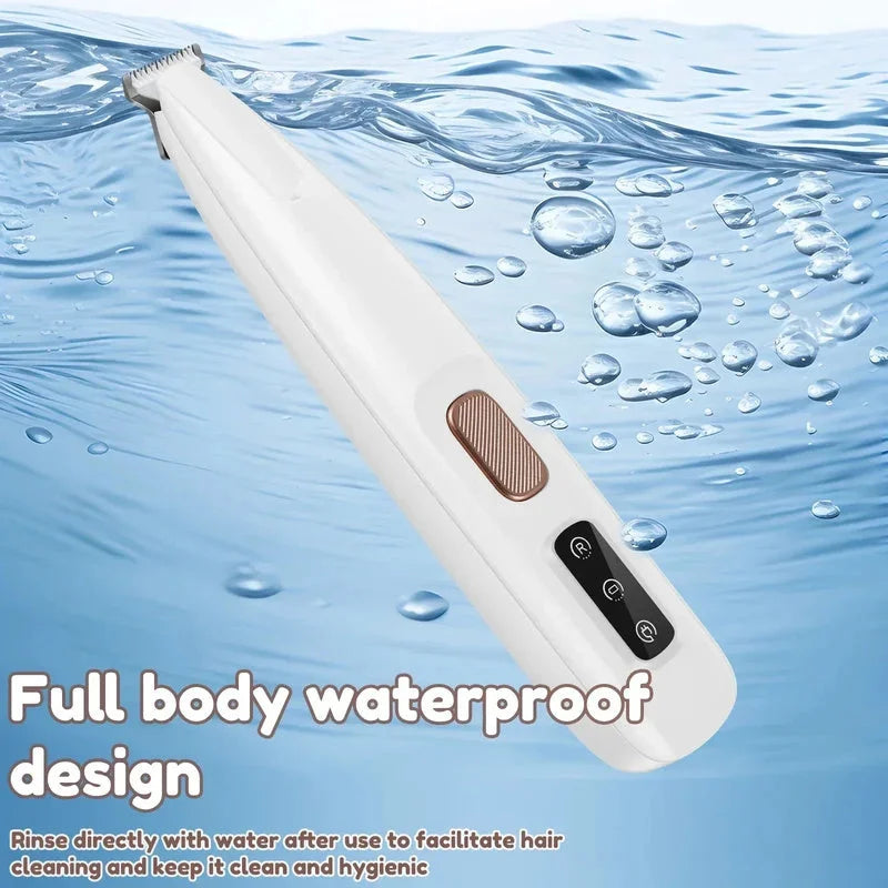💖 Easy Pet Grooming: Rechargeable, Waterproof & LED Shaver 🐾✨
