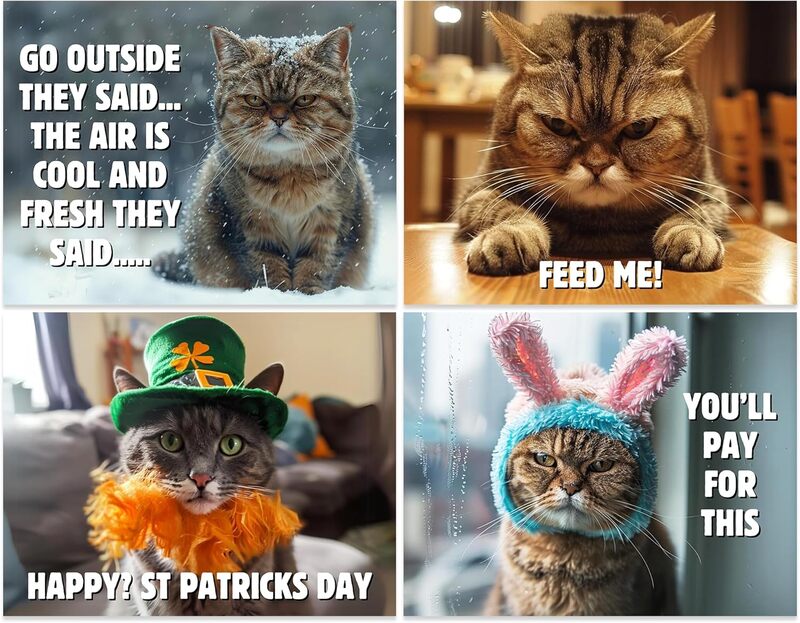 🔥 Hot Sale ✨😾 2025 Peed-Off Cats Calendar - Funny Cat Themed Gifts For Cat Lovers