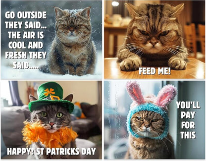 🔥 Hot Sale ✨😾 2025 Peed-Off Cats Calendar - Funny Cat Themed Gifts For Cat Lovers