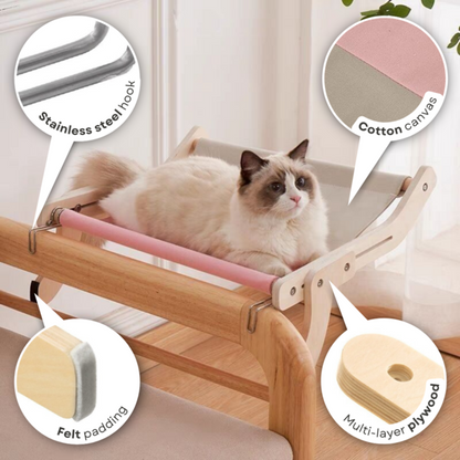 🐱Hot Sale 25%Off - Extra-Long Bedside Cat Hammock💝