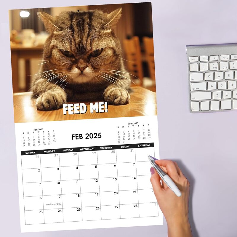 🔥 Hot Sale ✨😾 2025 Peed-Off Cats Calendar - Funny Cat Themed Gifts For Cat Lovers