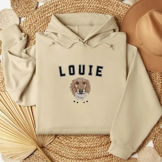 🐾Hot Sale 20%off - Custom Embroidered Pet Face Hoodie🐶