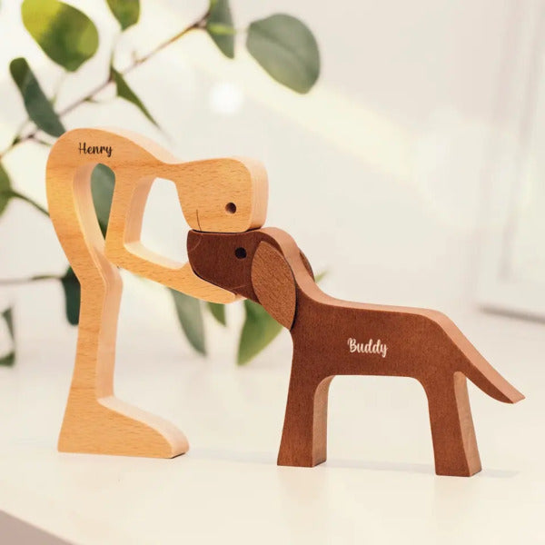 Personalized Wooden Pet Carvings - Perfect Gift for Pet Lovers