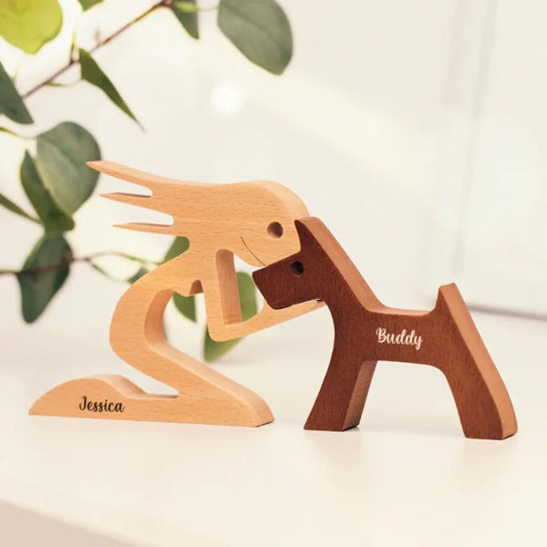 Personalized Wooden Pet Carvings - Perfect Gift for Pet Lovers