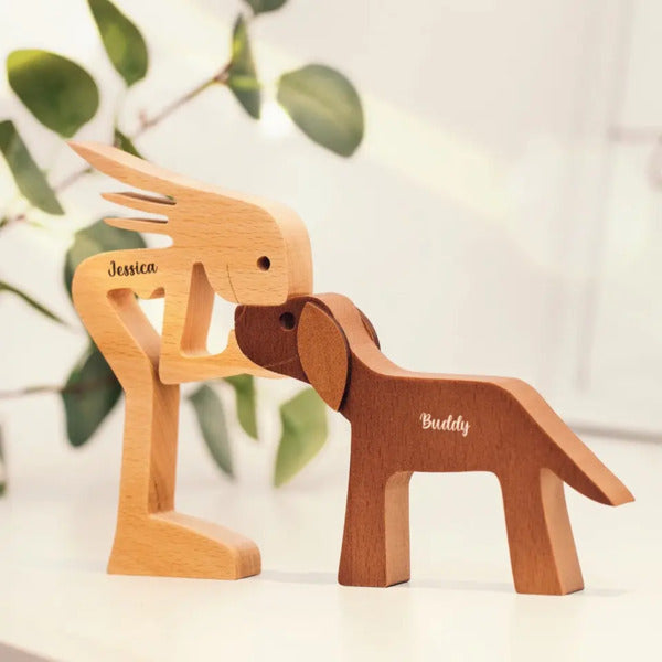 Personalized Wooden Pet Carvings - Perfect Gift for Pet Lovers
