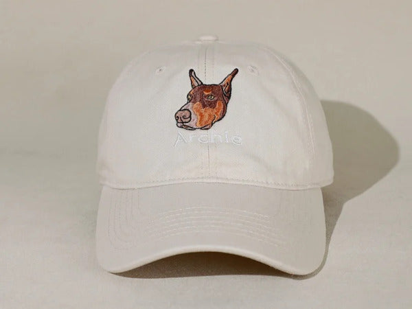Personalized Embroidered Hat with Your Pet's Photo – Custom Dog or Cat Baseball Cap