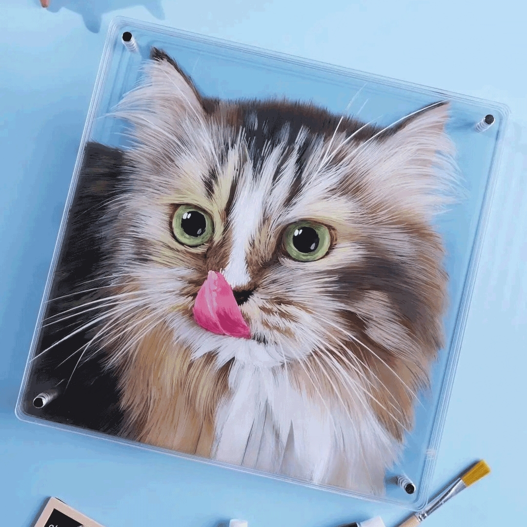 💝 Hot Sale - Custom 3D Pet Portrait: A Lifelike Masterpiece