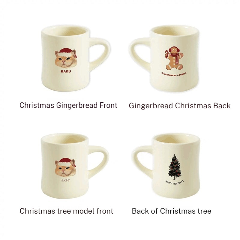 Custom Pet Ceramic Mug - Cute Cat and Dog Coffee Cup for Office, Creative Christmas Gift