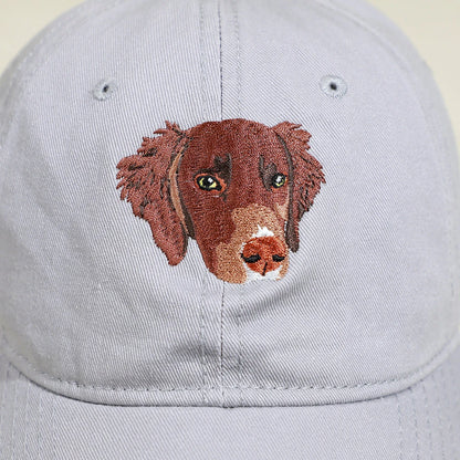 Personalized Embroidered Hat with Your Pet's Photo – Custom Dog or Cat Baseball Cap