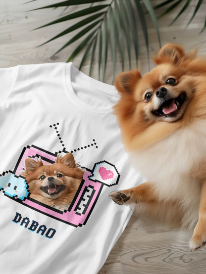 Custom Cartoon Pet T-Shirt | Personalized Cotton Tee | Buy 2 Get 15%off & Free Shipping