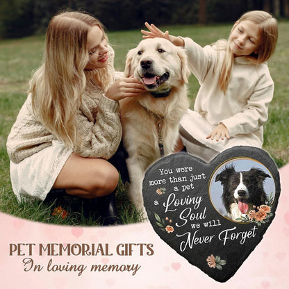 Natural Stone Pet Memorial - Personalized Pet Gravestone for Lasting Tribute