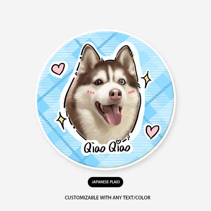 Custom Pet Illustration Rug - Personalized Polyester Pet Memorial Gift