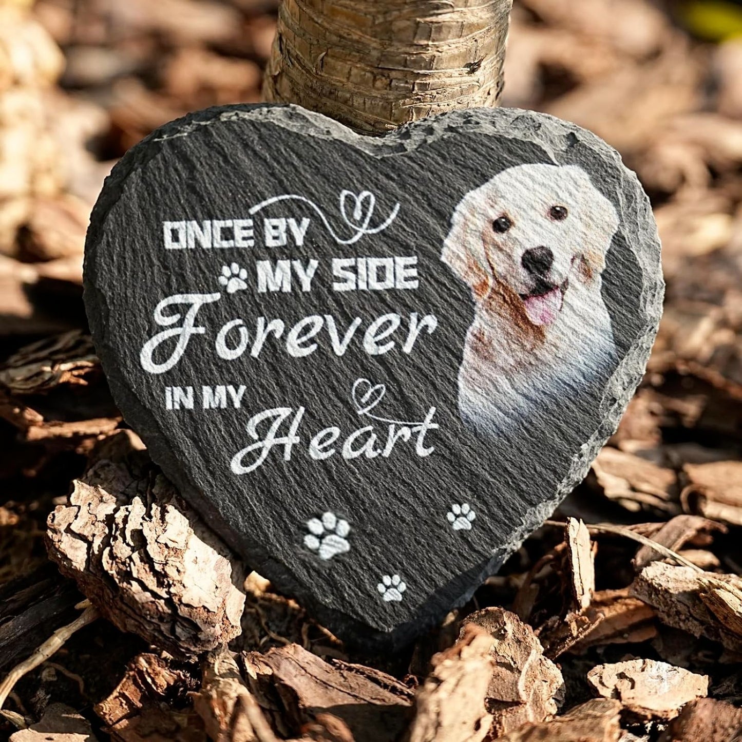 Natural Stone Pet Memorial - Personalized Pet Gravestone for Lasting Tribute