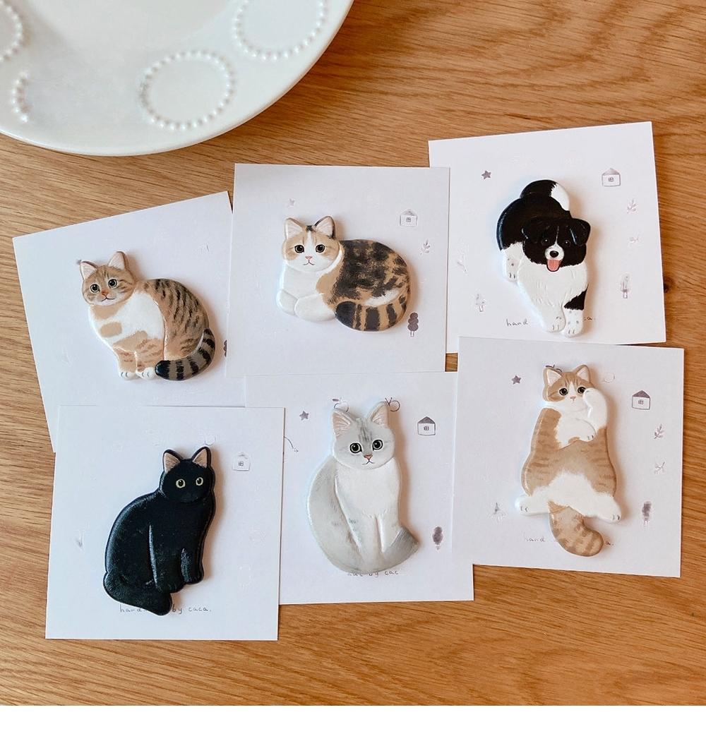 Custom Pet Memorial Ceramic Brooch/Fridge Magnet gifts for girlfriend