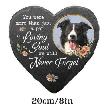 Natural Stone Pet Memorial - Personalized Pet Gravestone for Lasting Tribute