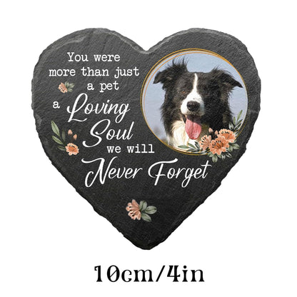 Natural Stone Pet Memorial - Personalized Pet Gravestone for Lasting Tribute