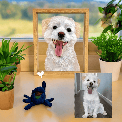 💝 Hot Sale - Custom 3D Pet Portrait: A Lifelike Masterpiece