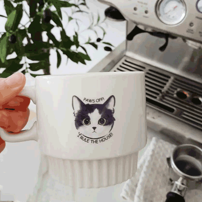 Custom Hand-Painted Pet Memorial Ceramic Mug - Personalized Photo Coffee Mug for Pet Lovers